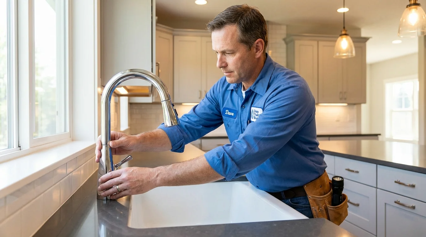 Kitchen faucet installation by Johns Plumbing LLC in El Segundo