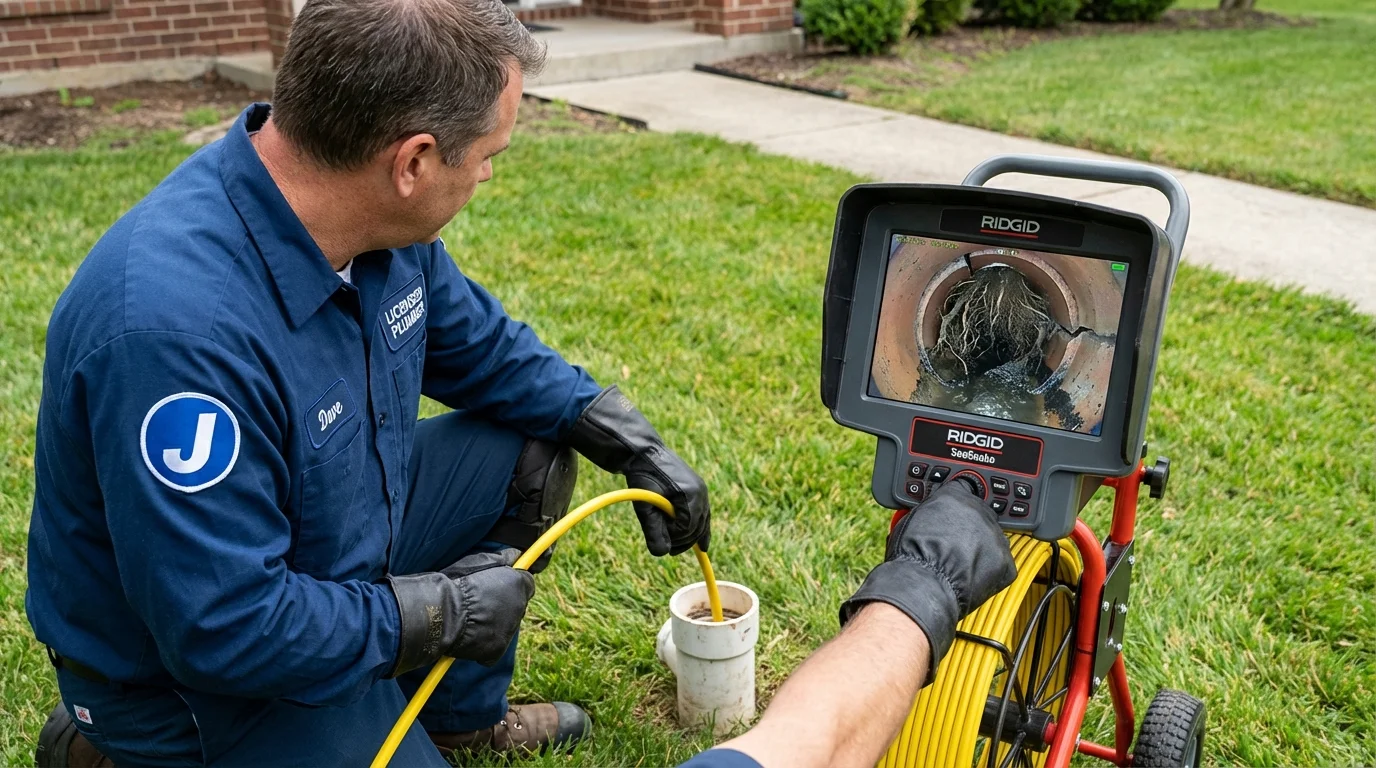 Sewer camera inspection being performed by Johns Plumbing LLC in El Segundo